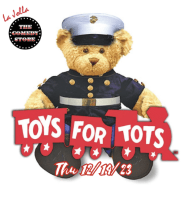Teddy Bear with Toys For Tots logo